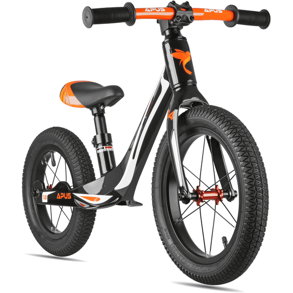 PROMETHEUS BICYCLES® Kinderlaufrad 14/12" , Schwarz, Modell APUS