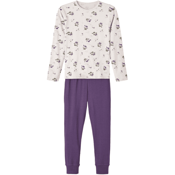 name it Pyjamas 2-delt grå lilla