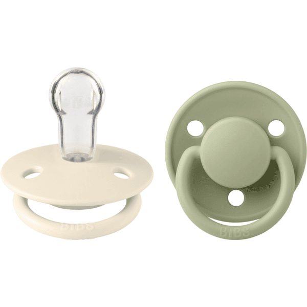 BIBS® Schnuller De Lux Ivory / Sage 0-36 Monate, 2 Stk.