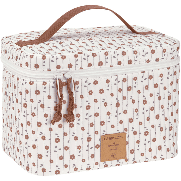 LÄSSIG Organizer na stół do przewijania Nurse ry Caddy To Go Flower s white 