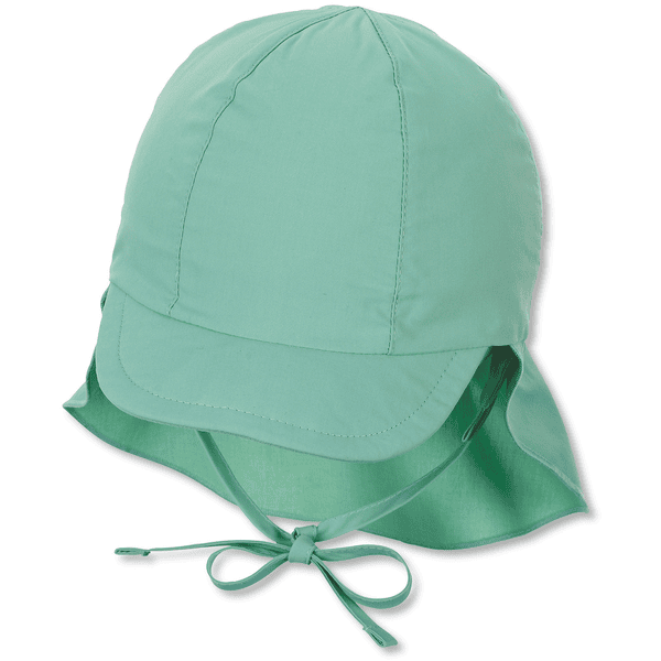 Sterntaler Peaked caps med nakkebeskyttelse mellomgrønn