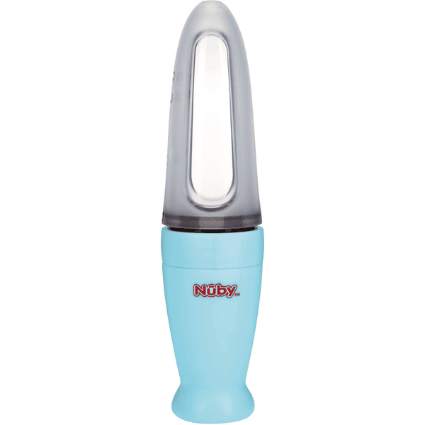 Nûby cuchara especial de PP con recipiente de silicona de 90 ml en azul