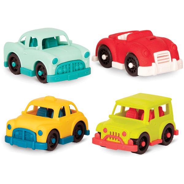 B.TOYS B. Happy Cruisers - Mini Auto Set 2 Mehrfarbig