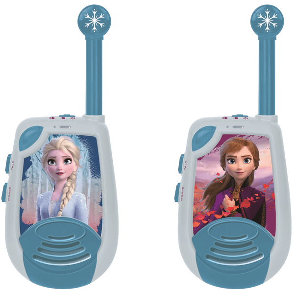 LEXIBOOK Disney Die Eiskönigin zwei Walkie-Talkies bis zu zwei Kilometer mit Gürtelclip