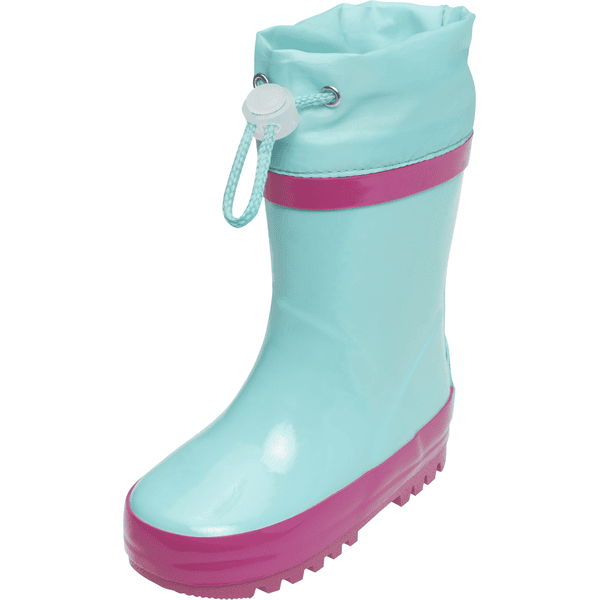 Playshoes Basic Rubberen laarzen gevoerd turquoise