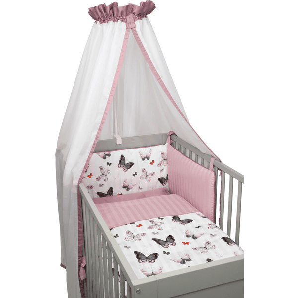 Be Be 's Collection Bett Set 3tlg. Butterfly Bunt