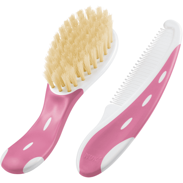 Nuk, cepillo para el cabello extra suave de color rosa