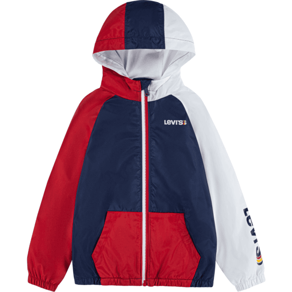 Levi's® Kids Color block Windbreaker Jacket Dress Blues