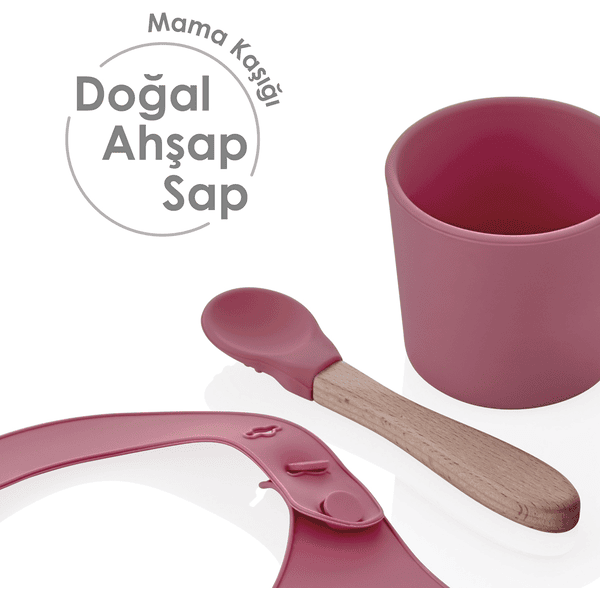 babyJem Set pappa in silicone - rosa 