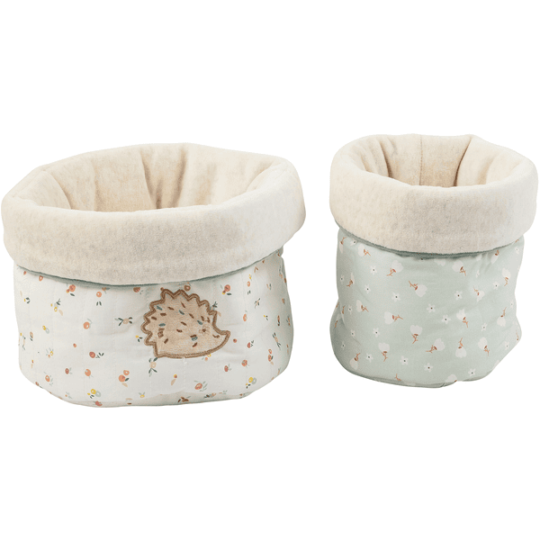 Nattou Paniers de rangement Zoé multicolores lot de 2