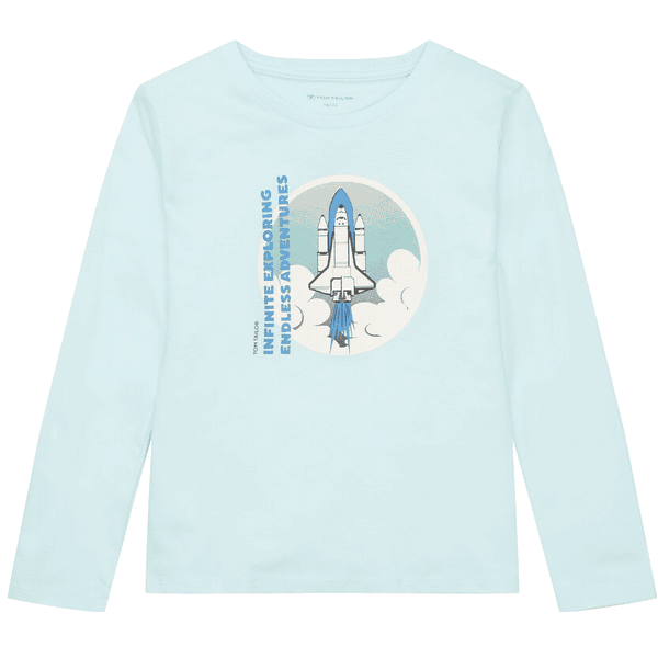 TOM TAILOR T-shirt à manches longues Light Water Blue