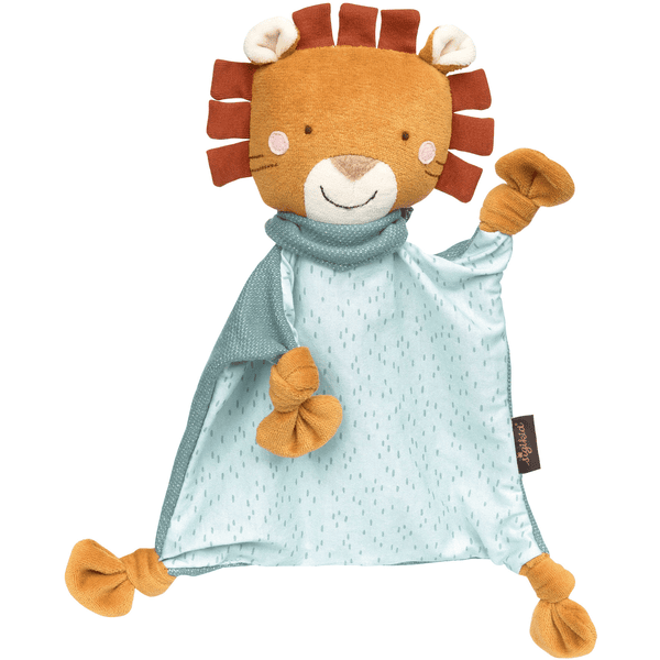 sigikid ®Snuffle cloth lion Yellow blue/ orange 