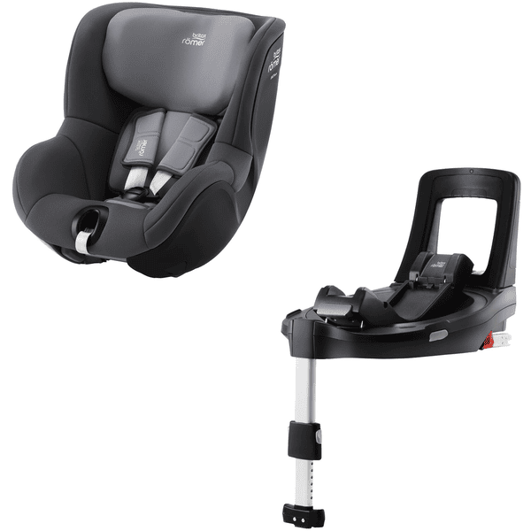 Britax Römer Kindersitz Dualfix 3 i-Size Midnight Grey inklusive Flex Base iSENSE