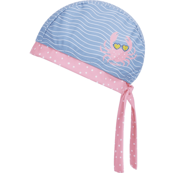 Playshoes Bandana enfant anti-UV crabe bleu/rose