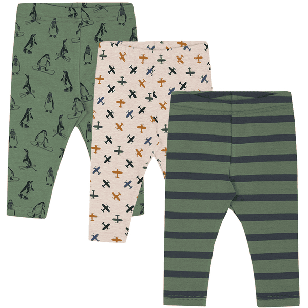  Hust & Claire Leggings 3 Pack Luke Duck grønn