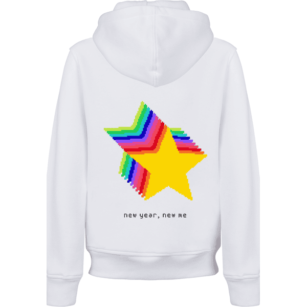F4NT4STIC Hoodie SIlvester Party Happy People Only weiß