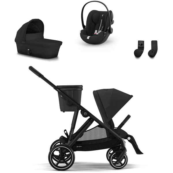 cybex GOLD Black Black Black i-Size Black Gazelle S kinderwagen Moon incl. Gazelle S Cot Moon reiswieg, Cloud G baby-autozitje Plus Moon Plus en Gazelle S adapter