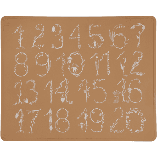 lille VILDE Ess- und Spielset Numbers terracotta