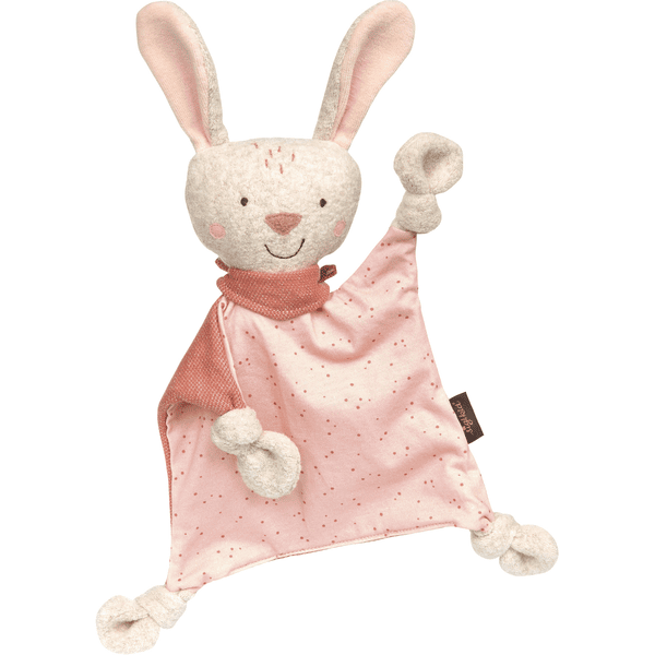 sigikid Różowo-biały króliczek z materiału ®Snuffle