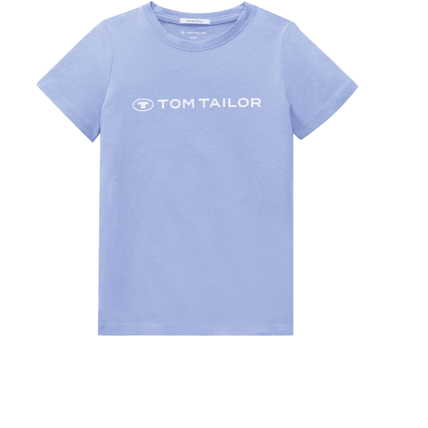 TOM TAILOR T-Shirt Logo Print Calm Lavender