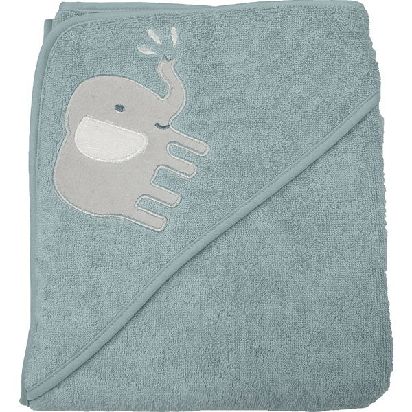 Ręcznik kąpielowy z kapturem HUTTE &amp; CO miętowy 100 x 100 cm