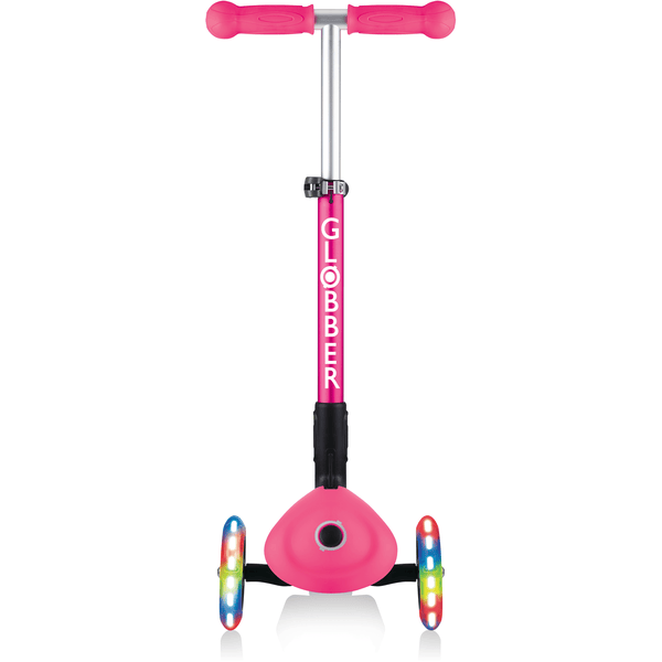 GLOBBER Patinete GO-UP FOLDABLE PLUS LIGHTS pink rueda con luz 