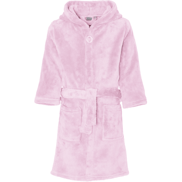 Playshoes Fleece-Bademantel uni rosa