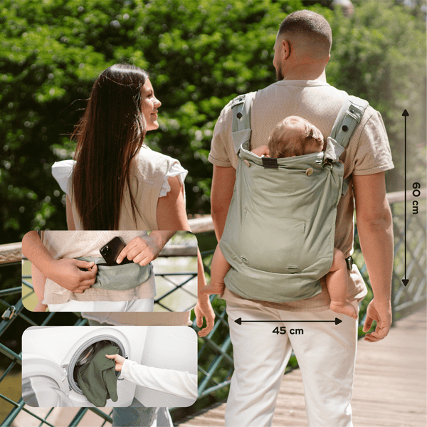 babymoov Mochila portabebés Moov & Boost Hazelnut Beige 