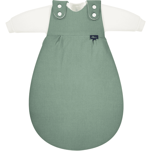 Alvi ® 4-Season Baby-Mäxchen Mull 2-osainen graniitti vihreä