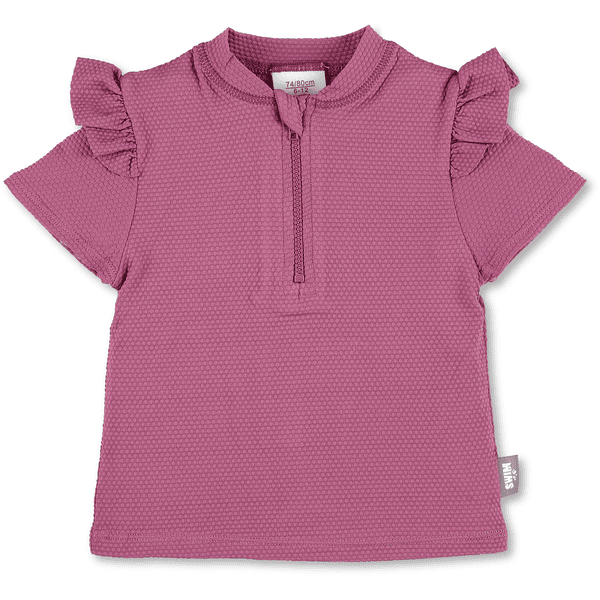 Sterntaler Plavkové tričko s krátkým rukávem berry purple 
