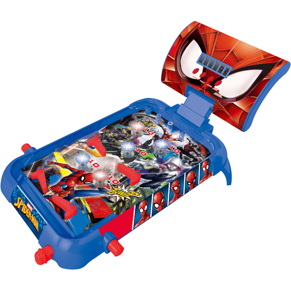 LEXIBOOK Flipper elettronico Spider-Man con luci ed effetti sonori