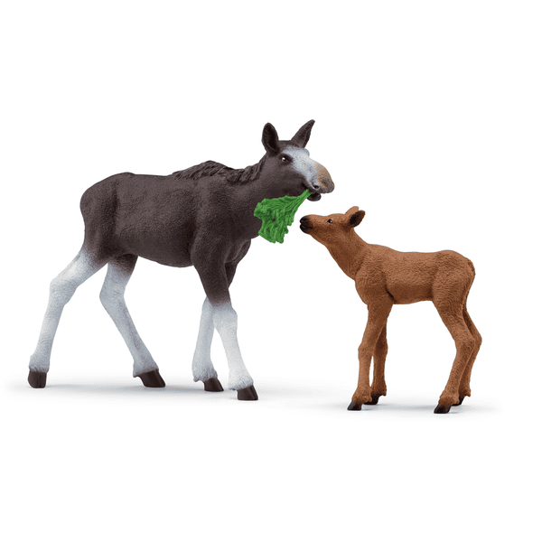 schleich® Elchkuh mit Kalb 42629