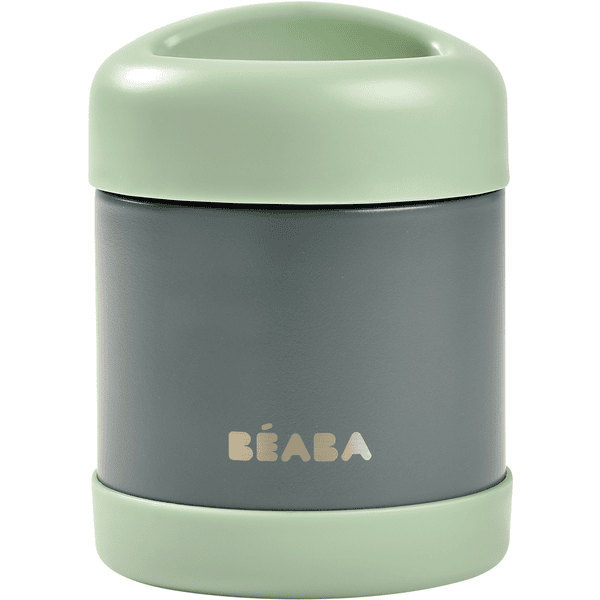 BEABA® Pot de conservation repas thermo-portion inox mineral grey/sage green 300 ml