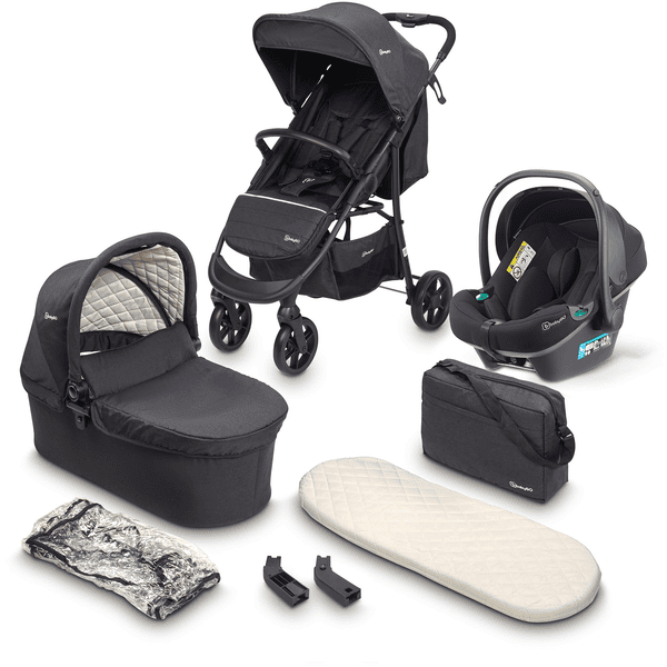 babyGO Wózek dziecięcy Style 3 w 1 Black 