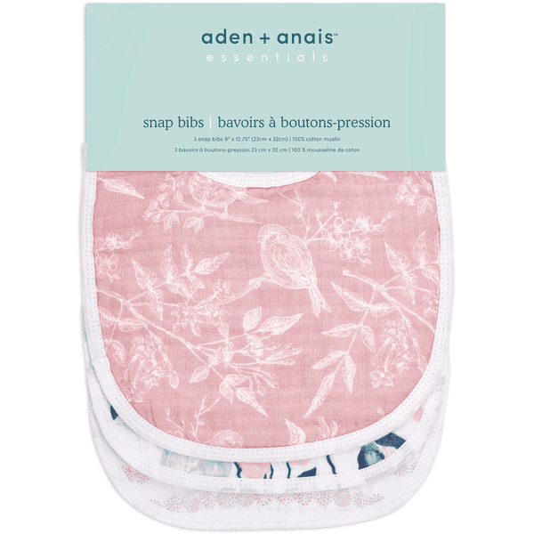 aden+anais™ essentials Bavoir enfant coton mousseline boutons