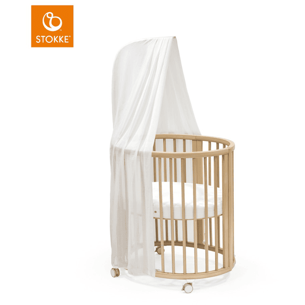 STOKKE® Sleepi™ Mini V3 natur inkl. Matratze, Himmel und Himelstange