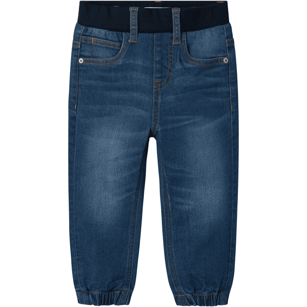 name it Okrągłe jeansy Nmmben Dark Blue Denim