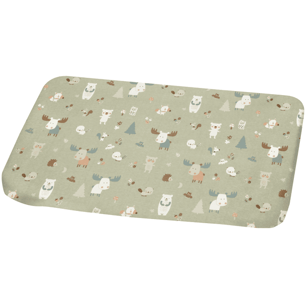 Alvi® Wickelauflage mit Stoffbezug Baby Forest 70 x 85 cm