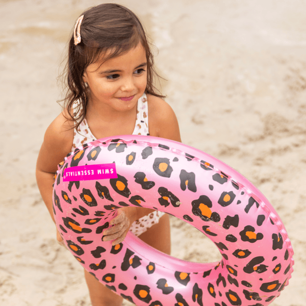 Swim Essentials Rose Gold Leopard Kids Schwimmring ⌀55 cm 
