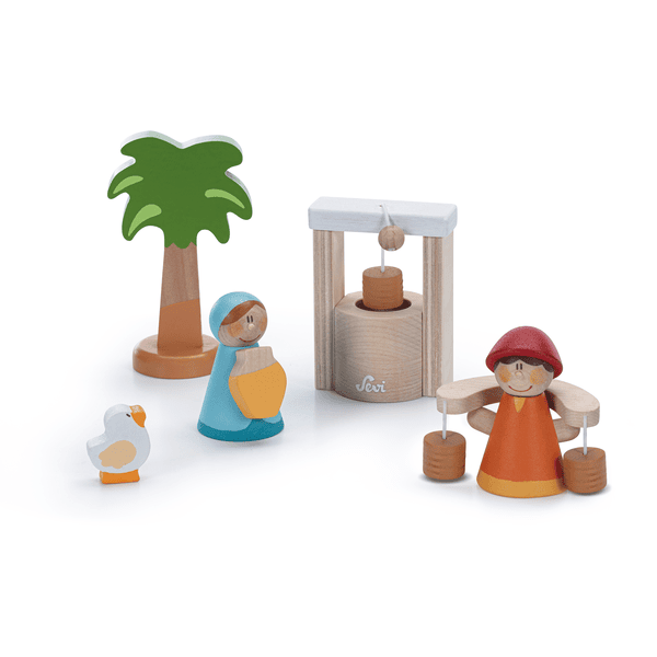 SEVI Nativity tarvikkeet Kaivon ympärillä