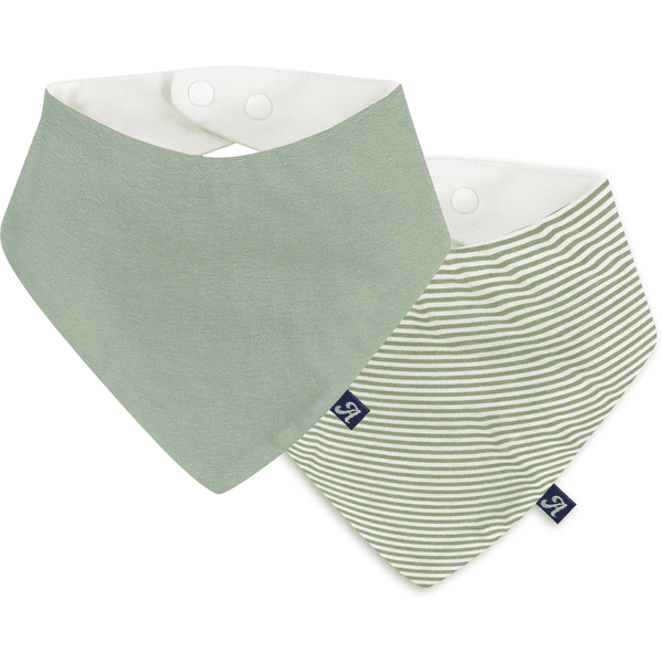 Alvi ® Trekantet tørklæde 2-pack Sea horse grøn
