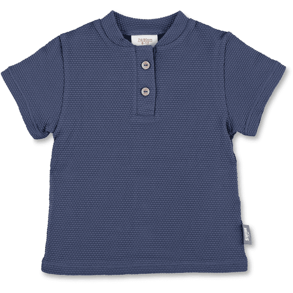 Sterntaler Kortermet, blå badeskjorte med tekstur 