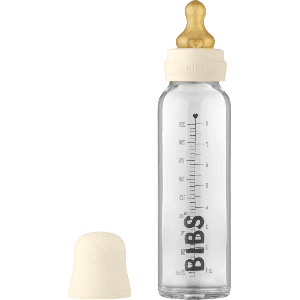 BIBS® Babyflasche Complete Set 225 ml, Ivory