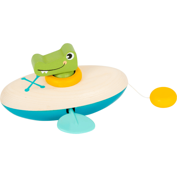small foot® Wasserspielzeug Aufzieh-Kanu Krokodil
