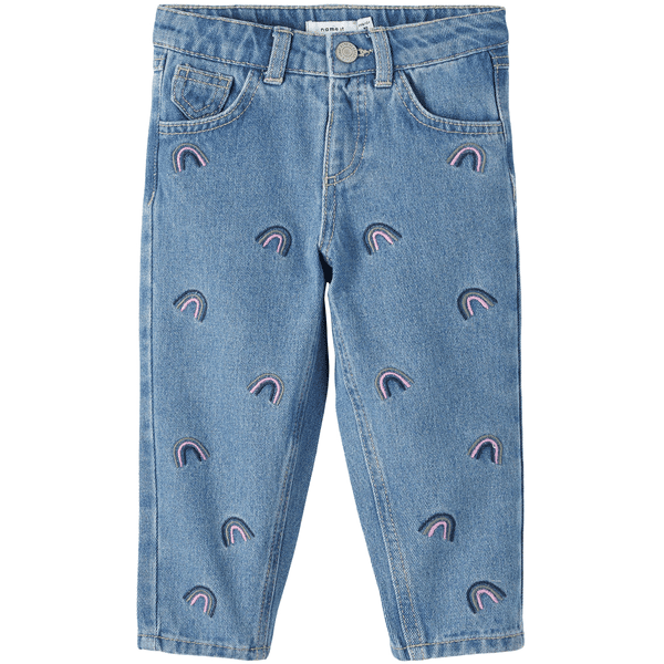 name it Mom Jeans Nmf bella Medium Blauw Denim