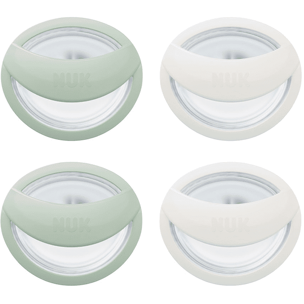 NUK Ciuccio Mommy Feel, 0-9 mesi, verde/bianco 4 pezzi