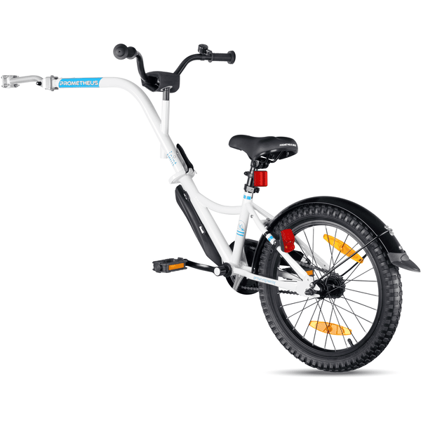 PROMETHEUS BICYCLES ® Remolque para bicicleta tándem 18 pulgadas blanco 