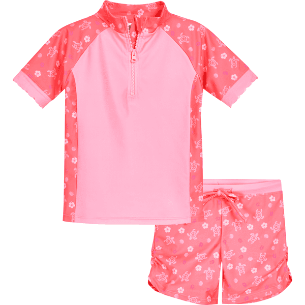 Playshoes UV-Schutz Bade-Set Hawaii koralle