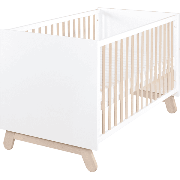 Höhenverstellbares Babybett aus Buchenholz