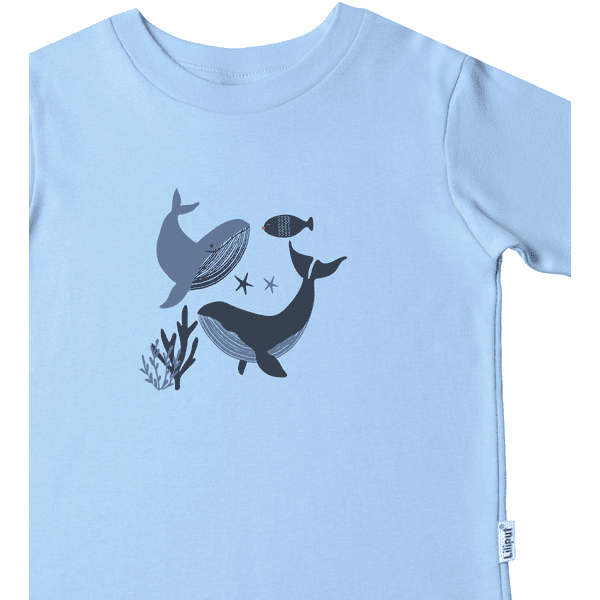 Liliput T-Shirts im 2er Pack Wal hellblau-dunkelblau | T-Shirts